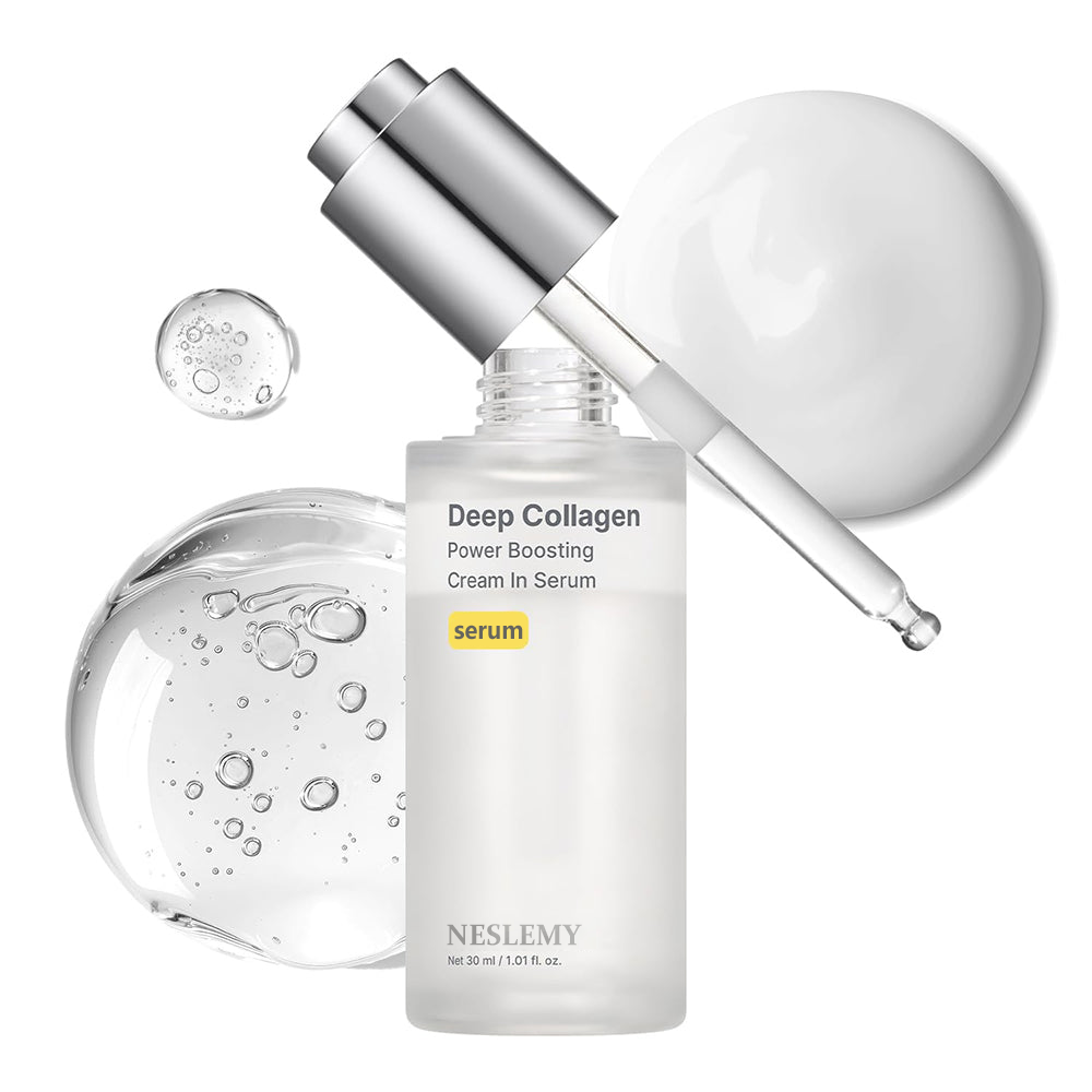 NESLEMY Editor Glass Skin Collagen Cream-in-Serum | Gentle, Nourishing &Comfort Korean Skincare Moisturizer for Firming & Hydrating