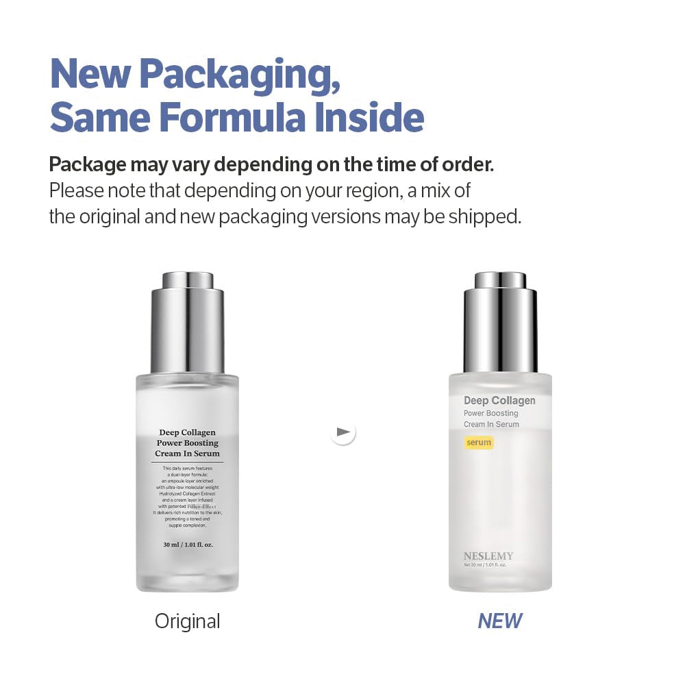 NESLEMY Editor Glass Skin Collagen Cream-in-Serum | Gentle, Nourishing &Comfort Korean Skincare Moisturizer for Firming & Hydrating