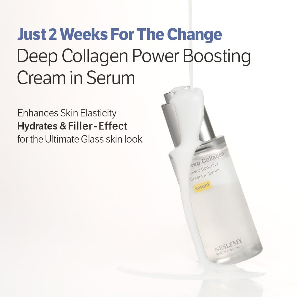 NESLEMY Editor Glass Skin Collagen Cream-in-Serum | Gentle, Nourishing &Comfort Korean Skincare Moisturizer for Firming & Hydrating