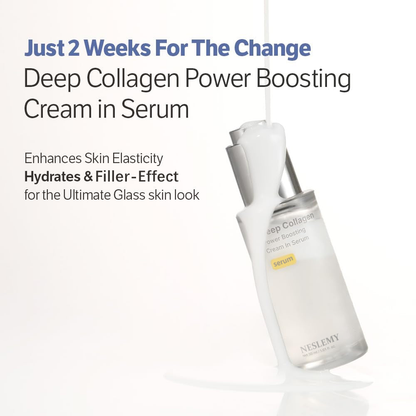 NESLEMY Editor Glass Skin Collagen  Cream-in-Serum | Gentle, Nourishing &Comfort Korean Skincare Moisturizer for Firming & Hydrating